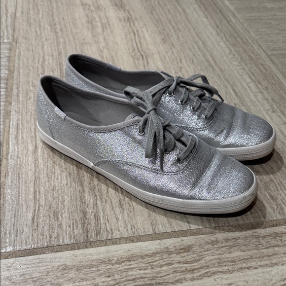 Keds Women's Shimmering Silver Sneakers - Picture 3 of 5